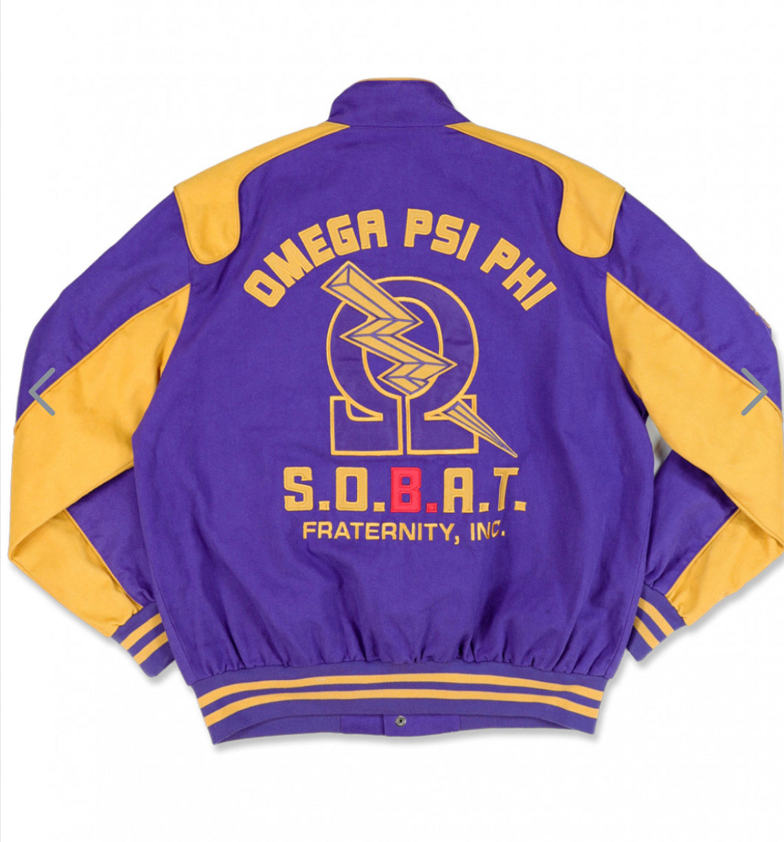 Omega Purple and Gold Twill Jacket