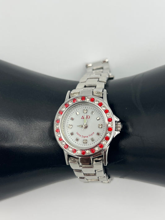 Small face DST Silver Watch