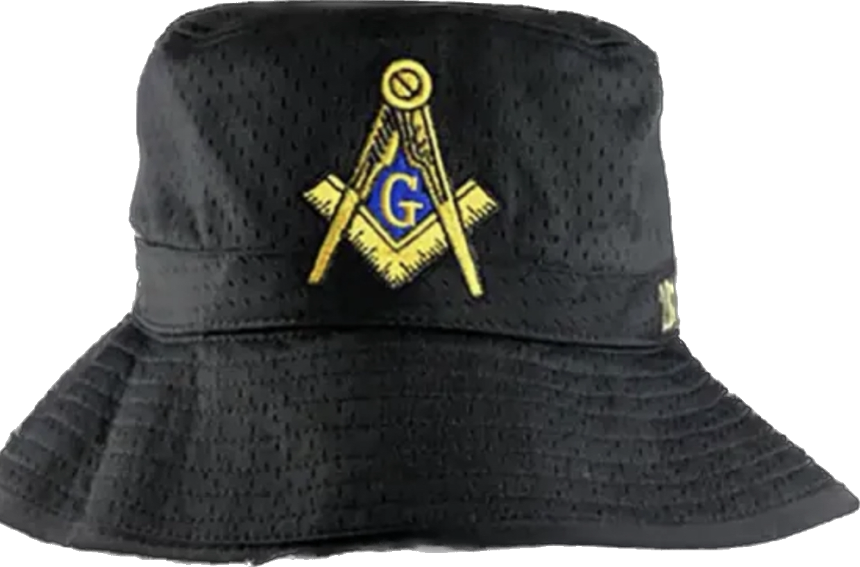 Masonic Black Bucket Hat