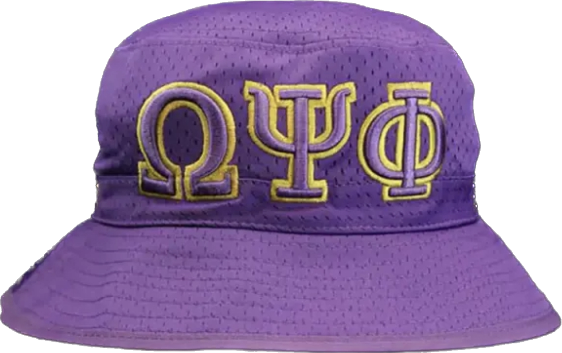 Omega Psi Phi Embroidered Bucket Hat