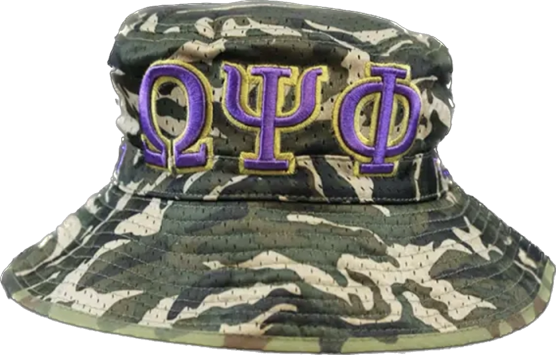 Omega Psi Phi Embroidered Bucket Hat