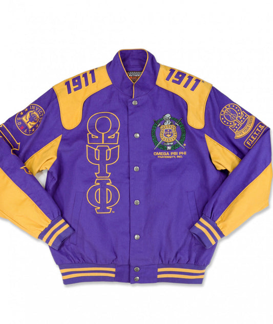 Omega Purple and Gold Twill Jacket