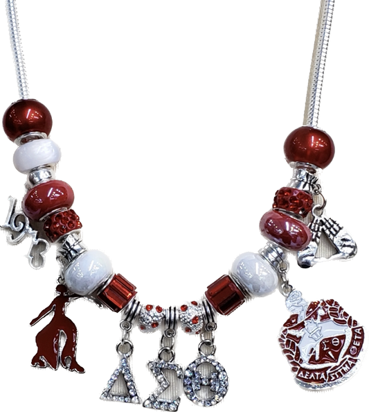 Pandora Inspired Delta Sigma Theta Necklace