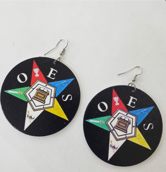 BLACK OES EARRINGS