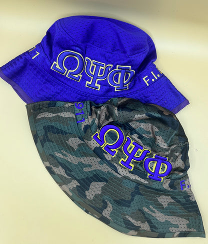 Omega Psi Phi Embroidered Bucket Hat