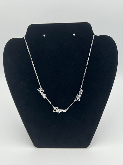 Delta Sigma Theta Custom Necklace